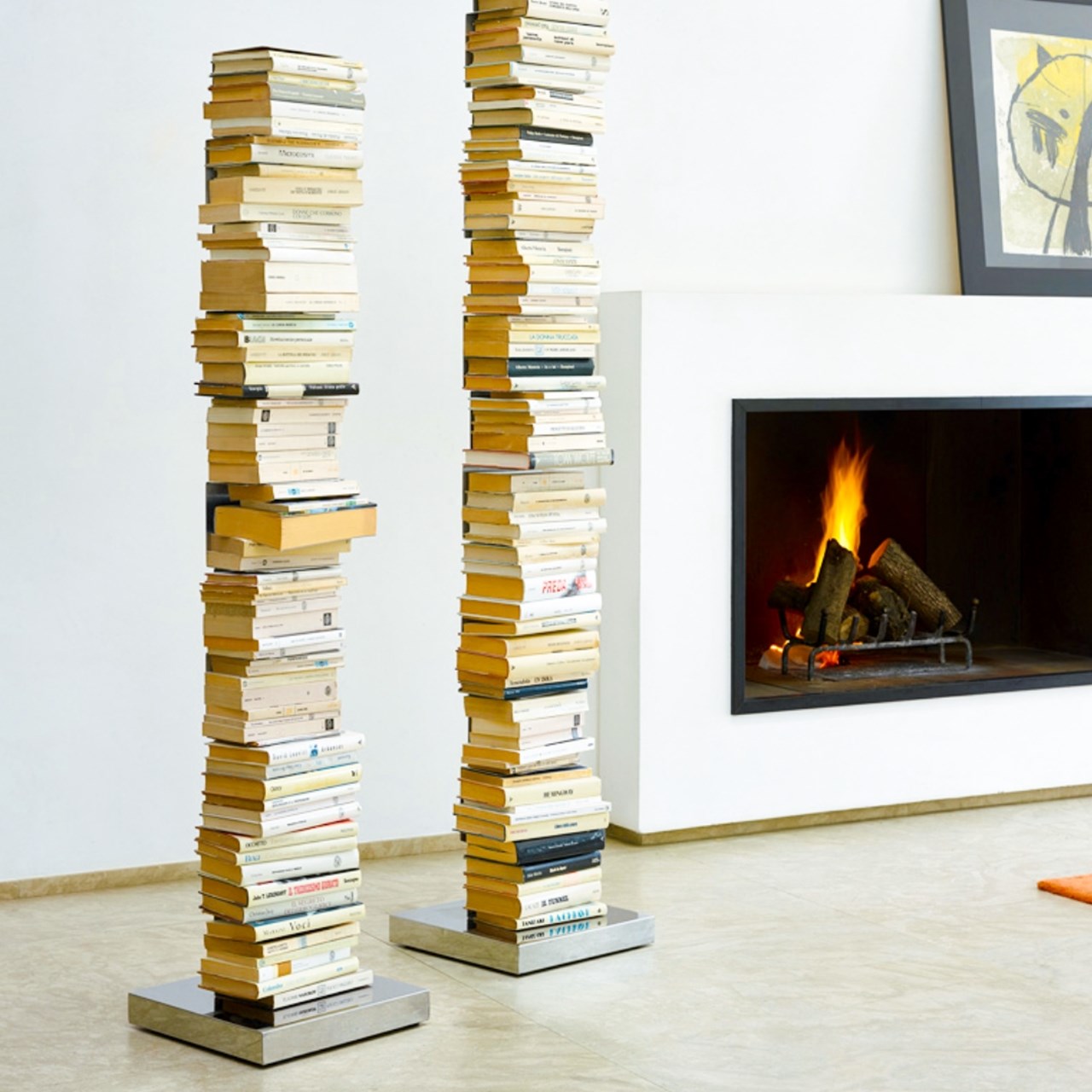 due torri di libri 